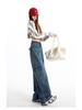 Women's Retro Light Blue Wide-Leg Jeans - Slimming Loose Fit (Spring 2026 Collection)
