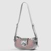 2025 New Sweet Cool Spicy Girl Motorcycle Bag Fashion Commuter Shoulder Underarm Bag High-Quality Texture Crossbody Bag Trendy
