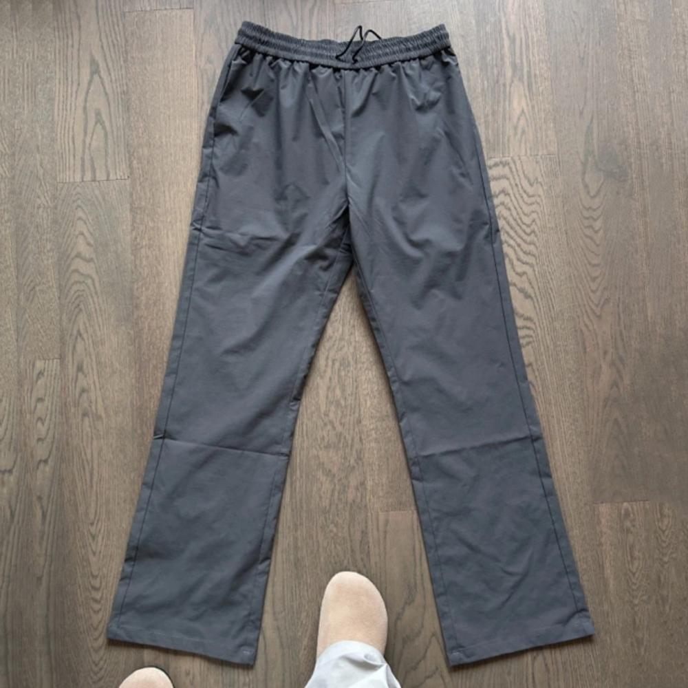 

Мужские брюки для бега Y2K весна-лето, повседневные брюки на шнурке, спортивные штаны, быстросохнущие, мешковатые, с широкими штанинами, тренировочные брюки, брюки для мужчин, уличная одежда, хай-стрит M темно серый