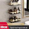 Punch-Free Wall-Mounted Bathroom Shelf: Triangle/Rectangle Storage Rack