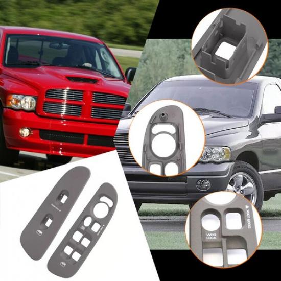 For 2002-2010 Dodge Ram 1500 2500 3500 Door Window Switch Bezel Master Cover Set