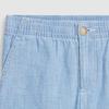Polo Ralph Lauren SS24 Pony Embroidered Mid-Rise Straight Casual Shorts Kids Shorts Fabric-Blue CWPOSHOB4G20117-450