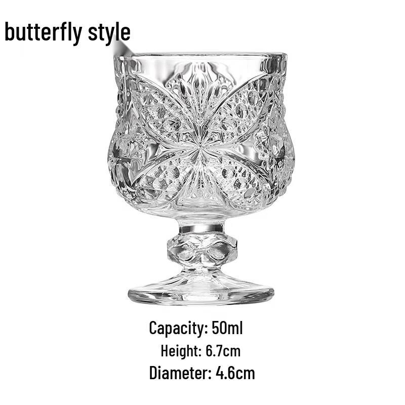 

Мини-стаканы для ликера Shangqi Butterfly Diamond 50 мл (Набор из 4)