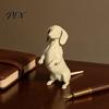 Desktop Dog Statue 3D Printed Dachshund Figurine, Modern Mini Shape Sculpture, DIY Decor Coloring Animal Decoration Ornament, Gift for Lovers Figure