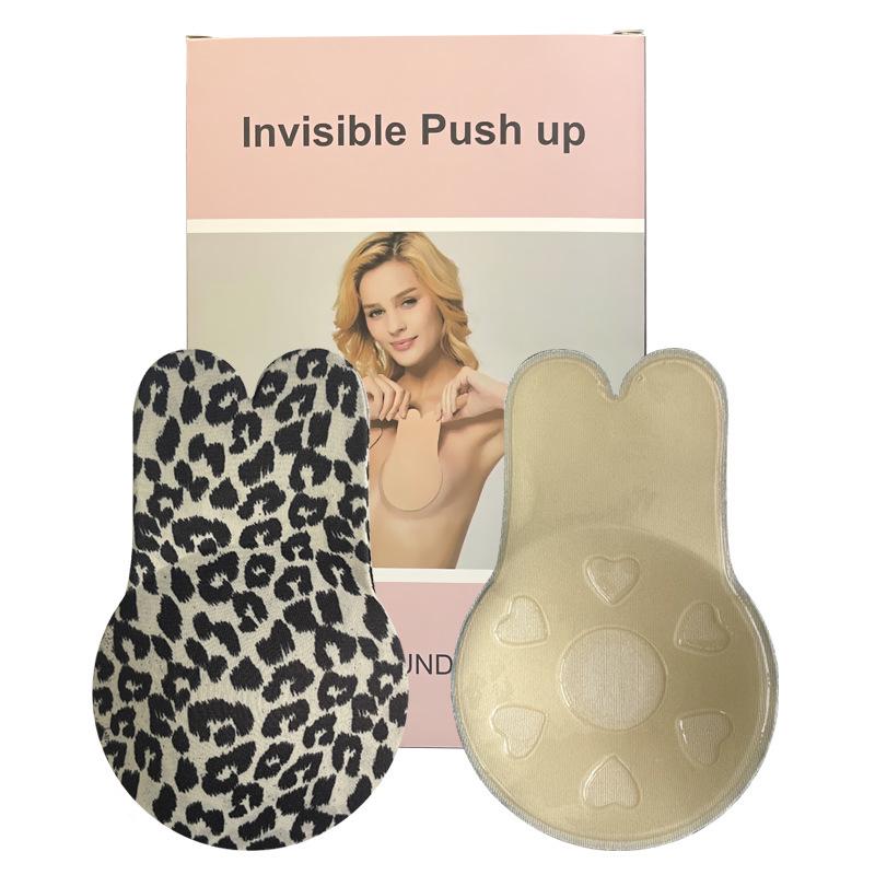 Bunny Ear Silicone Push-Up Bra: Strapless, Self-Adhesive, Invisible Uplift Nipple Covers