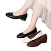 Single Shoe Women's New Soft Leather Flat Shoes, Large Size, Soft Sole Shoes