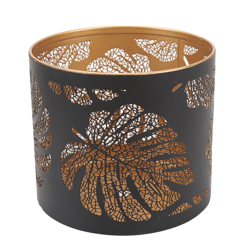 Round Hollow Candle Holder Fireproof Vintage Decorative Candle Stand for Indoor Outdoor Events