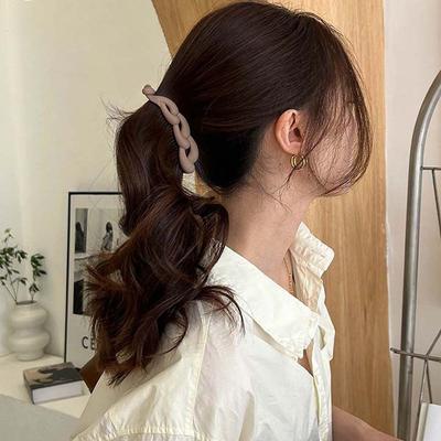10.5cm Hair Twist Hair Pin Frosted Matte Hair Clip Crab Retro Plastic Banana Clip  Female/Girls