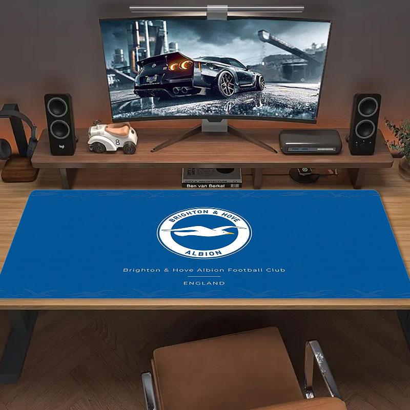 Brighton & Hove Albion Large Size Mouse Pad Large Gaming Table Cushion Non-slip Laptop Tablet Big Mousepad XXL Mat Mini PC Playmat With Lock Edge