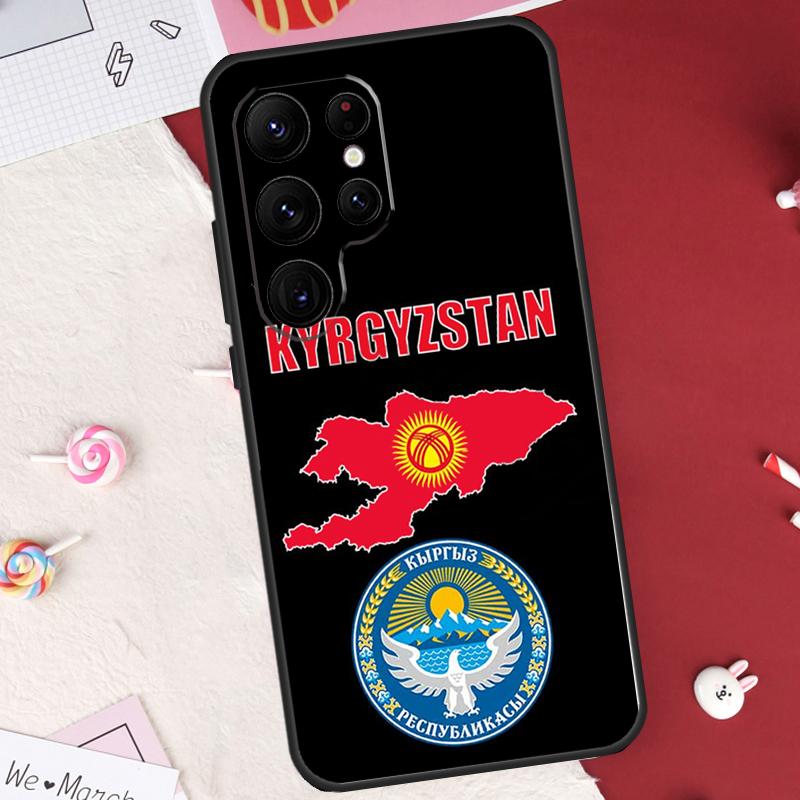 Kyrgyzstan Flag Case For Samsung Galaxy S25 FE S23 FE S20 S21 S22 S24 S25 S26 Ultra S10 S25 Plus Cover Shell