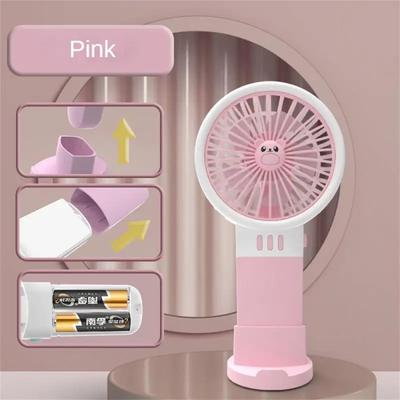 Mobile Phone Stand Fan Portable Small Fan Built-in Battery Hand-held Mini Fan Big Wind Outdoor Travel Fans Summer Good Things