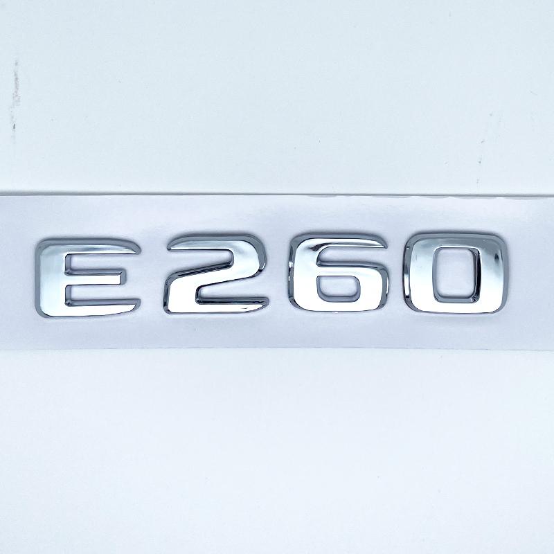 AATC1 Apply To Letters E200 E260 E300 E400 E450 E220d E350d E400d 4Matic ABS Emblem for Mercedes Benz Car Trunk Logo Sticker