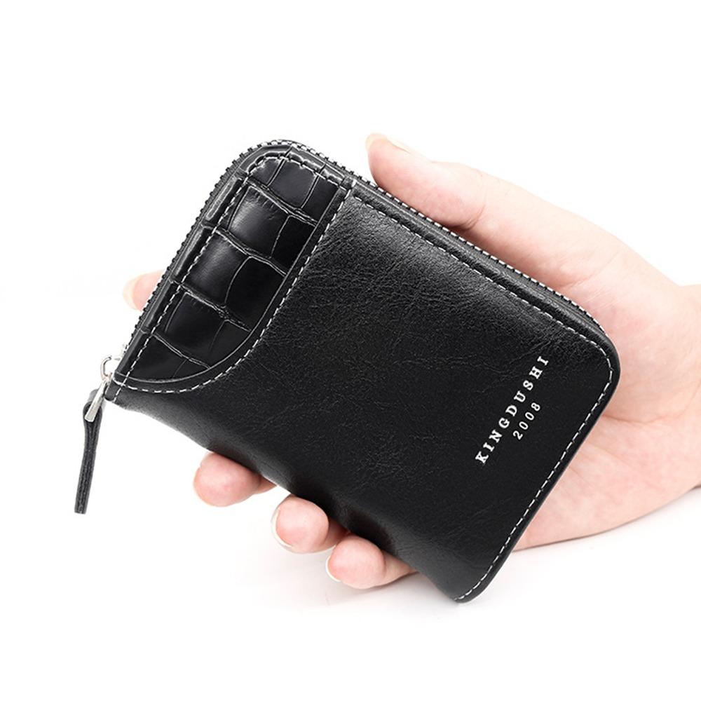 11 Card Slots PU Card Holder Vintage Men Short Wallet Male Coin Purse Business