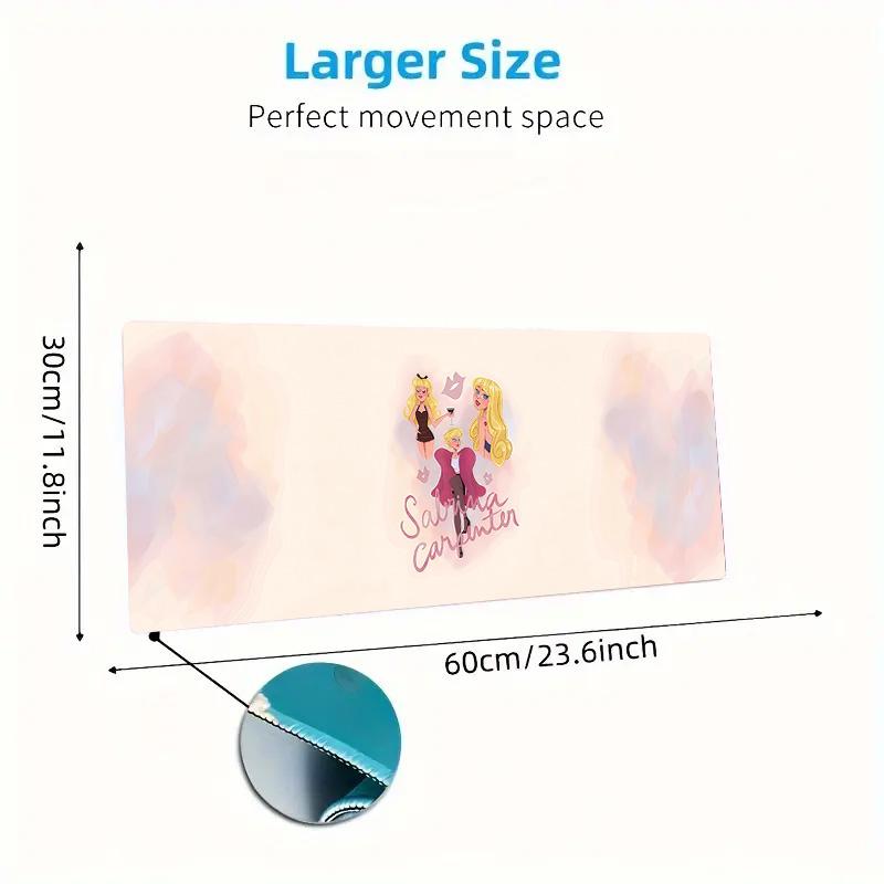 Sabrina Carpenter Large Size Mouse Pad Large Gaming Table Cushion Non-slip Laptop Tablet Big Mousepad XXL Mat Mini PC Playmat With Lock Edge