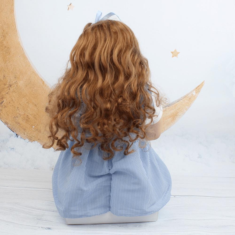 BZDOLL Realistic 60cm 24inch Hand Made Princess Toddler Toy with Soft Vinyl Baby Reborn Doll Mila Girl with 3D-Paint Skin and Blood Vessels