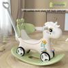3-in-1 Wooden Rocking Horse & Ride-On Toy: Perfect First Birthday Gift for Boys and Girls