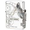 ZIPPO Japan Limited Continuous Lighter, Harley-Davidson, Edition, 3-Sided Engraving, Silver, HDP-03