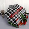 1pc Christmas Snowmen Decorative Placemat Umbrella with Plastic Handle,Suitable for All Seasons Home Travel Outdoor UmbrellaDD250
