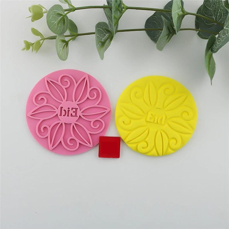 EID MUBARAK Moon Star Chocolate Cookies Fondant Embossed Mold Letter Stamp Cutter Arabic Ramadan Kareem Cake Decorating Tools