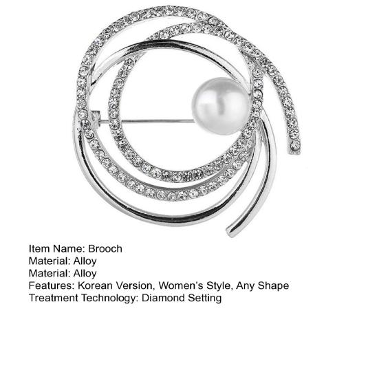 Ženy Brož Pin Umělá perla drahokamu Elegantní Svetr Šátek Šály Spona Prsa Pin Přívěsek Šaty Dekorace Oblečení Ornament Svatební Party Šperky