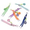 Alloy+nylon Woven Smiley Face Keychain For DIY Bag Accessories