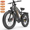 Electric Bicycle Lankeleisi MG800 Max 1000Wx2 Motor Fully Suspended Adult Electric Bicycle 48V 20AH Shimano 7 Speed