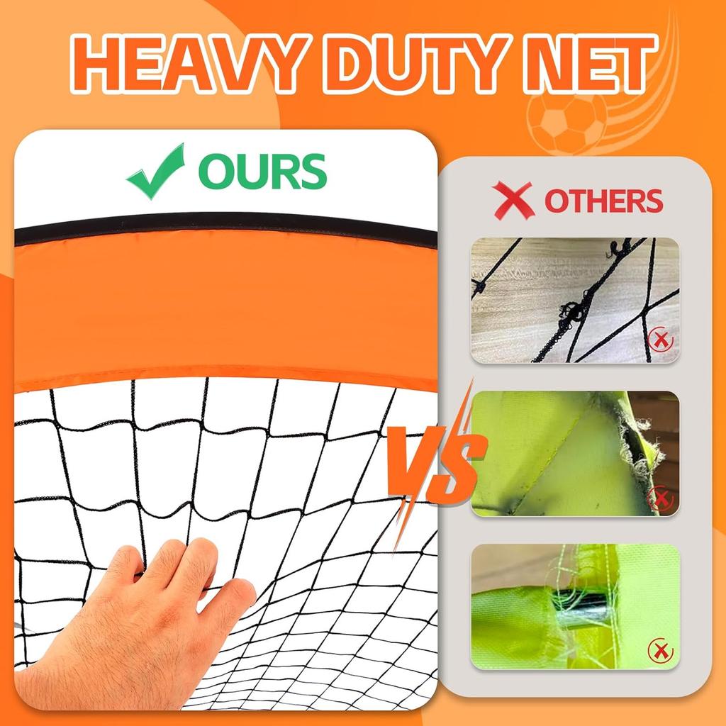 Pop Up Kids Toddler Soccer Goal, 3.3x2.2ft Portable Soccer Goals for Outdoor Indoor, Foldable Backyard Soccer Goal, Mini Soccer Net for Kids with