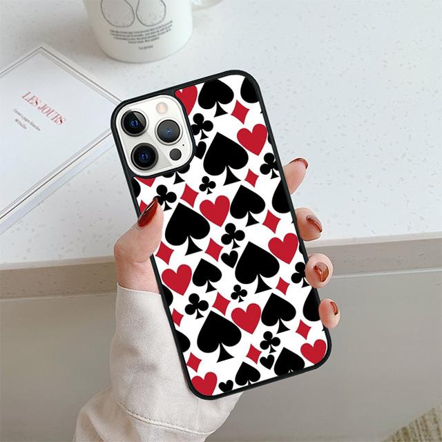 Poker Playing Cards Phone Case For iPhone 17 Air 13 12 14 15 16 Cover For Apple 14 15 16 Pro Max Plus Coque