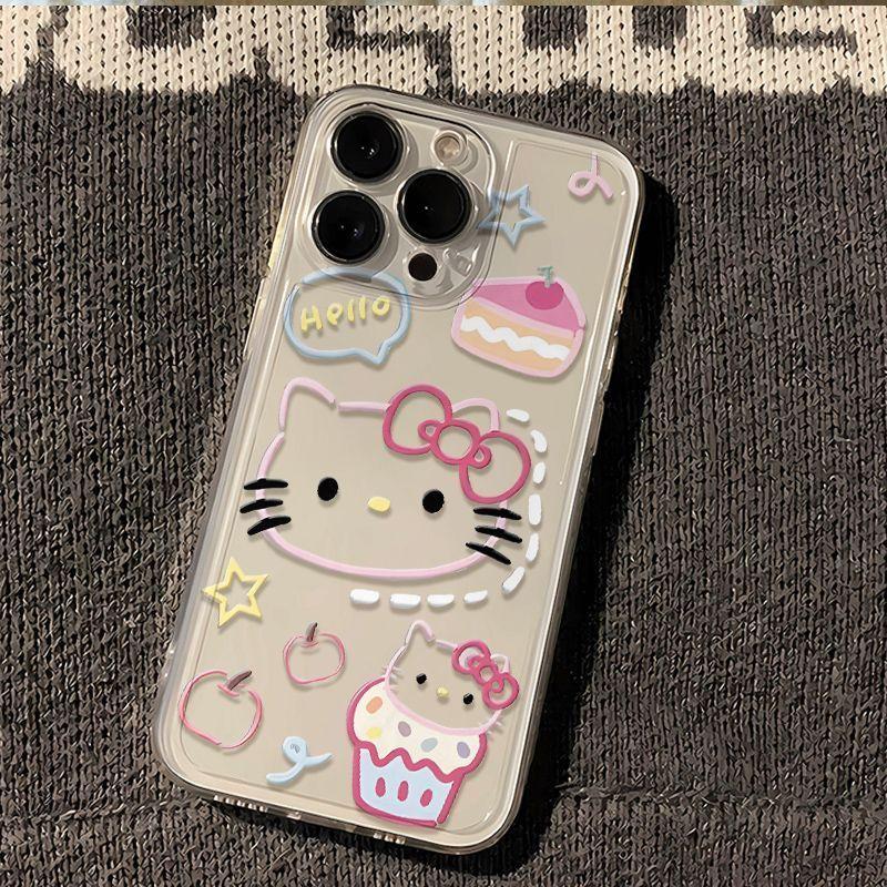 Painted Hello Kitty Phone Case for VIVO S10/S12/S17/S16/S15/Y76S