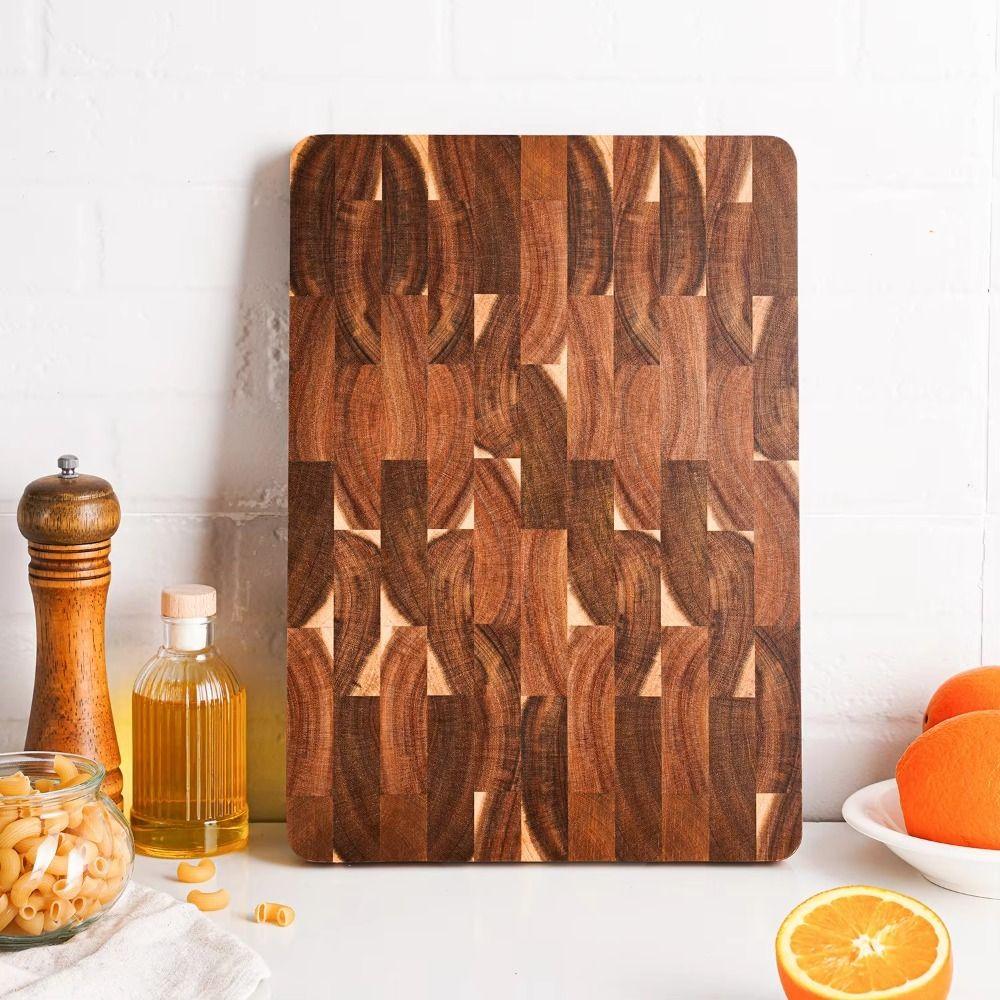 Damp-proof Cutting Board Acacia Wood Chopping Block Durable Splicing Chopping Board Restaurant