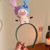 2 Stück Niedliches und Cartoon-Gesichtswasch-Haarband Lustiges Stirnband Haargummi Haarband Haaraccessoires für Frauen