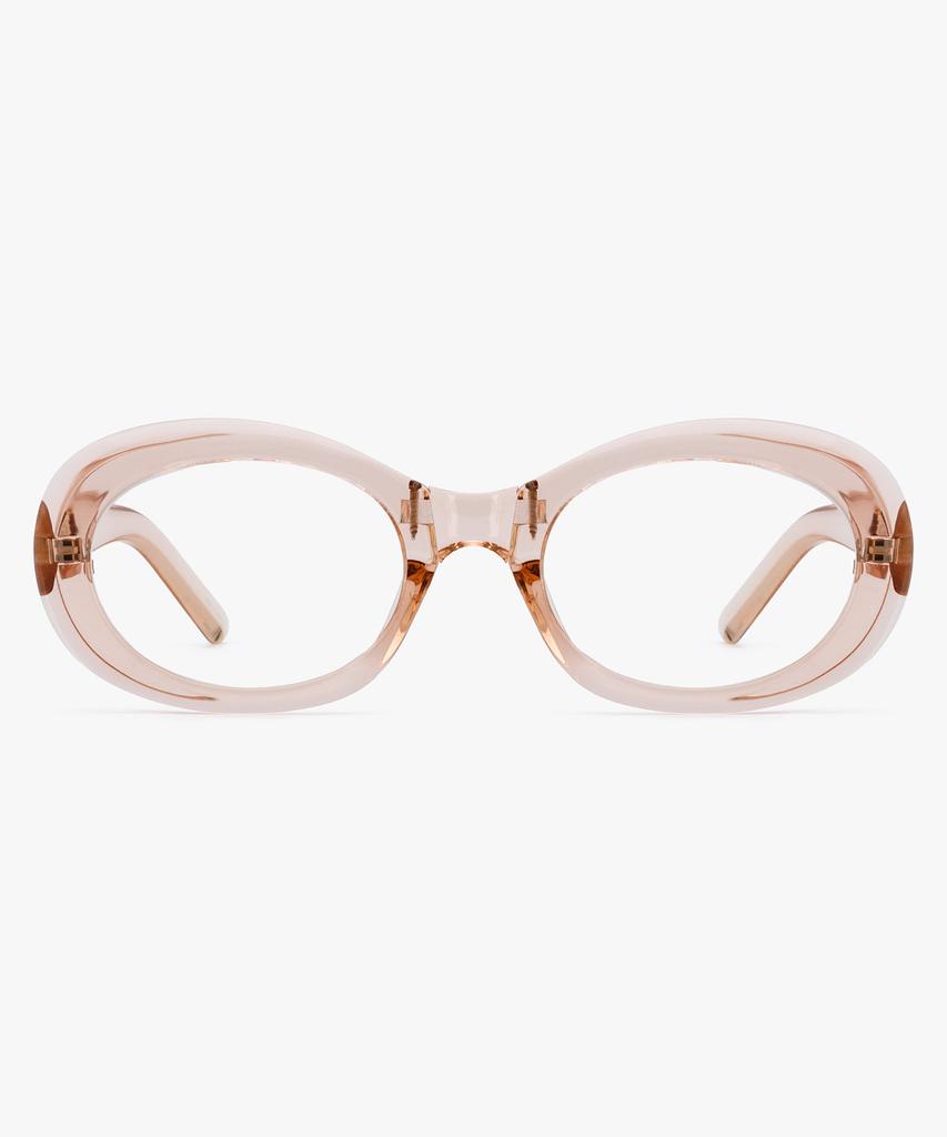 Likkeullou Rc Duye Folder Blue Light Glasses Peach