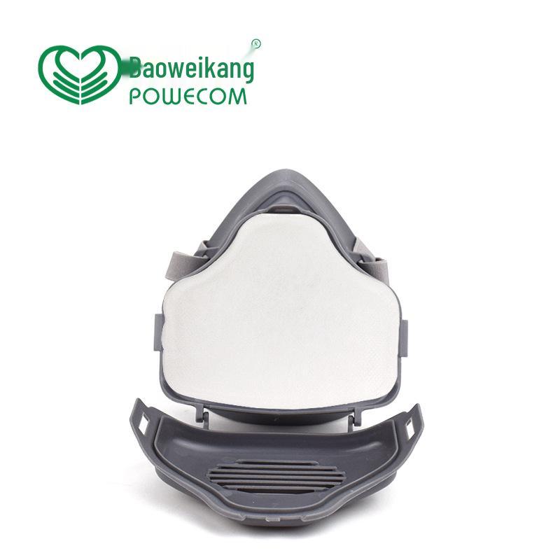 BaoWeiKang 3700 Hocheffiziente KN95 Staubmaske mit Filterwatte für Schleif- und Dekorationsarbeiten
