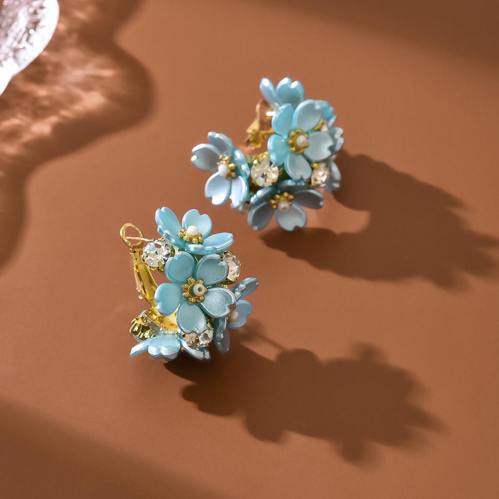 Επίχρυσα 14Κ Αληθινός Χρυσός, Γεωμετρικά Σκουλαρίκια Λουλούδι με Ζιργκόν, Καρφάκια Ρετρό Temperament, Σκουλαρίκια Μόδας Υψηλής Ποιότητας.