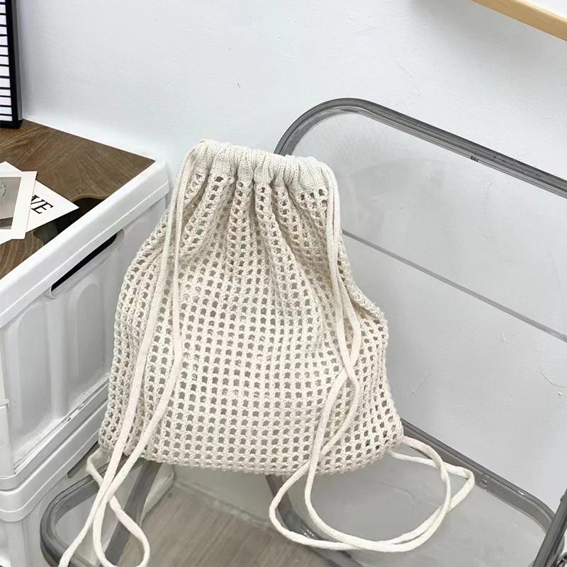 Yogodlns Mode Frauen Hohl Gewebte Schulter Taschen Große Kapazität Häkeln Tasche Stricken Handtaschen Eco Weibliche Einkaufstasche