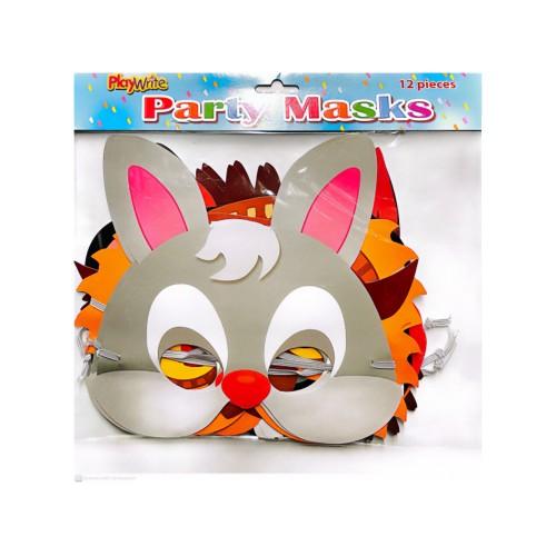 Playwrite Animals Party Mask (Pack of 12)
