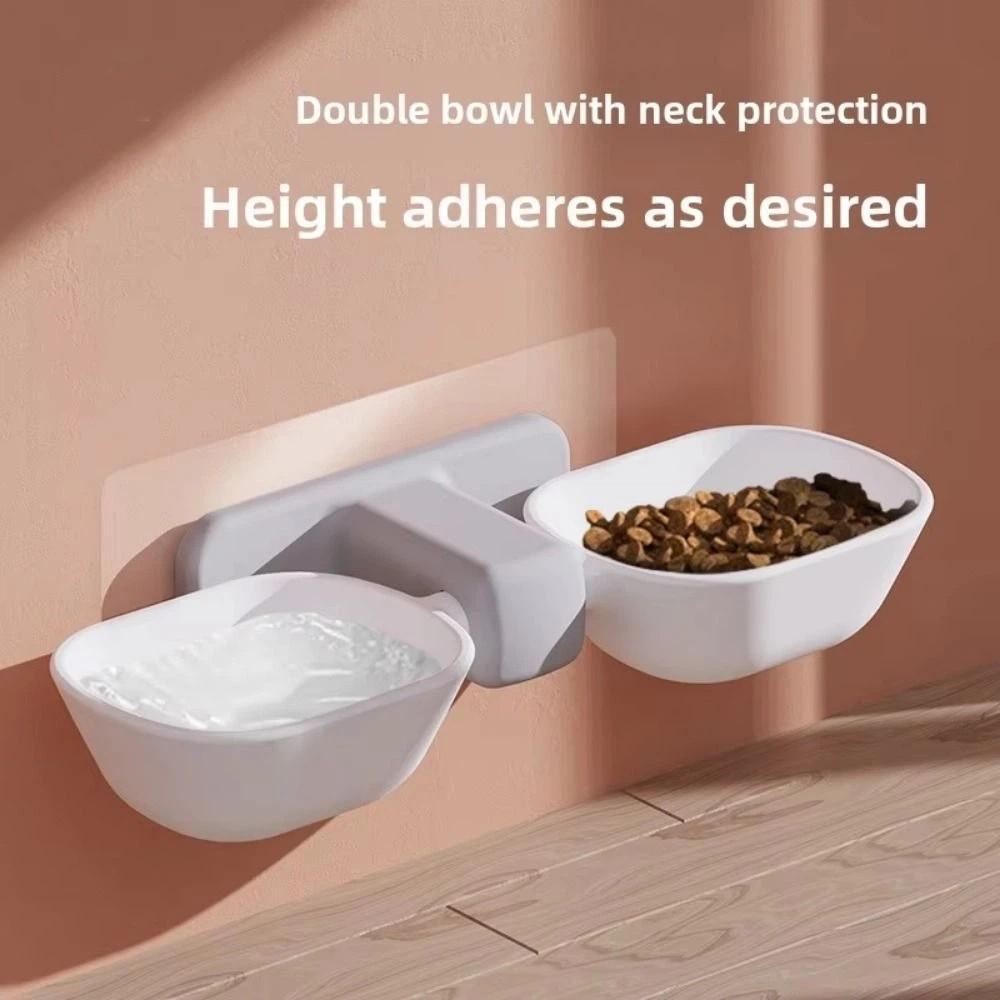 Detachable Pet Feeding Bowl Cute Pet Raised Feeder No Punching Cat Hanging Feeder Pet Feeding