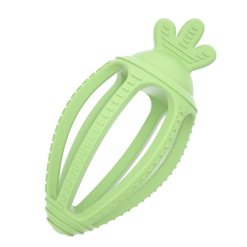 Dentiere in Silicone con Telecomando e Pulsante Touch Giocattolo da Mordere - Bastoncino Anti-Morso per la Dentizione dei Bambini