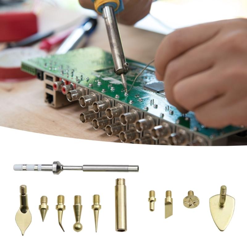 Brass Tip Refinement Tool For TS100 Soldering Irons Precise Engraving Suitable For Heat Dissipation Crafting Application