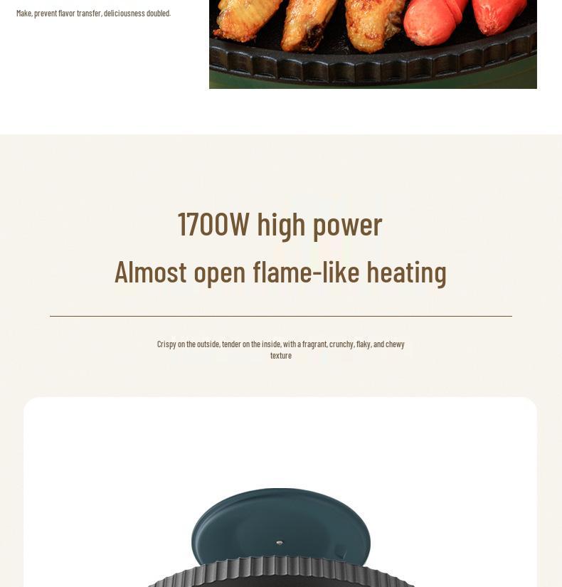 Korejský nepřilnavý elektrický multifunkční horký hrnec a grilovací pánev v jednom