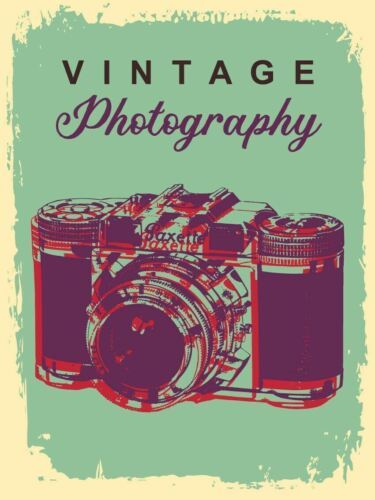 Photography Vintage Retro Metal SignAluminum 20x30cm(7.8x11.8inch)