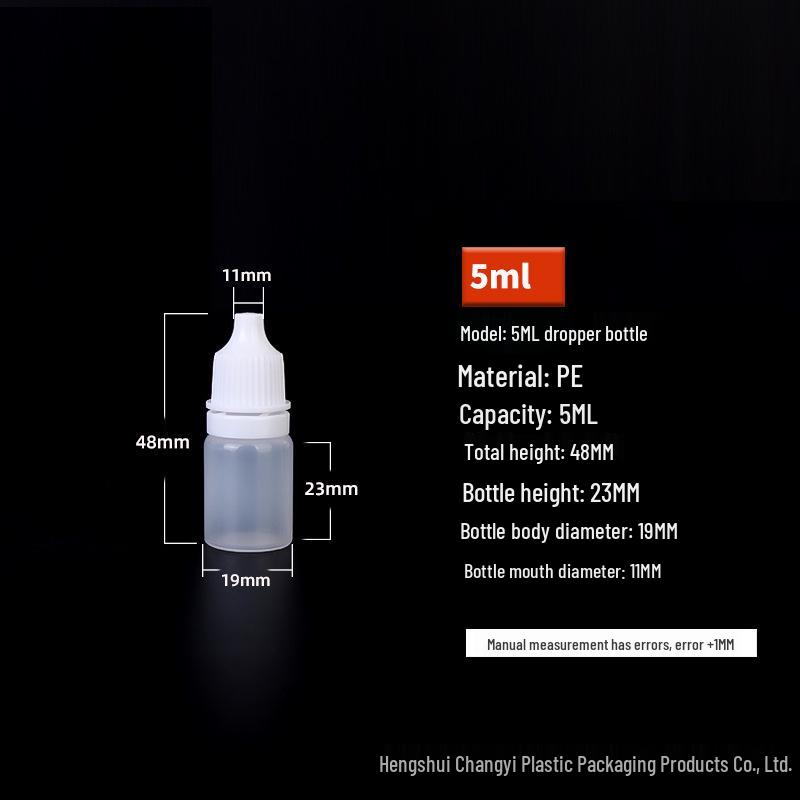 Göz Damlası İçin Beyaz Plastik Sıkılabilir Damlalıklı Şişe - 5/10/15/20/30ml Boyutları Mevcuttur