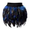 Irregular Dance Skirt Gothic Festival Carnival Party Dance Summer Women's Fashion Feather Skirt Bar Jazz Multi-color Short Skirt