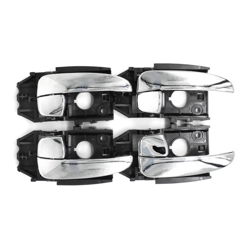 

Portable 4Pcs/Set Left+Right Interior Door Handle Assembly 836102D000CA 826202D000CA For Hyundai Elantra 2001-2006 83610-2D000 P