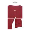 Ladies Spring and Summer New Knitwear Round Neck Sleeveless Red Jumper Cardigan