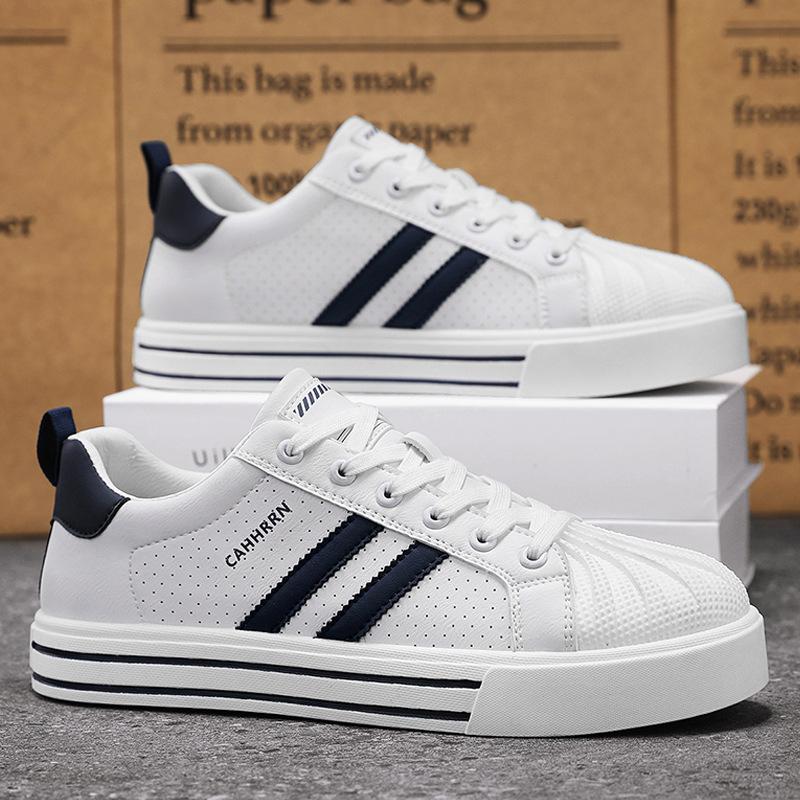 

Мужская обувь, весна, новые мужские туфли с ракушкой, молодежные модные белые туфли, повседневные, дышащие, универсальные, мужские, модные туфли 39