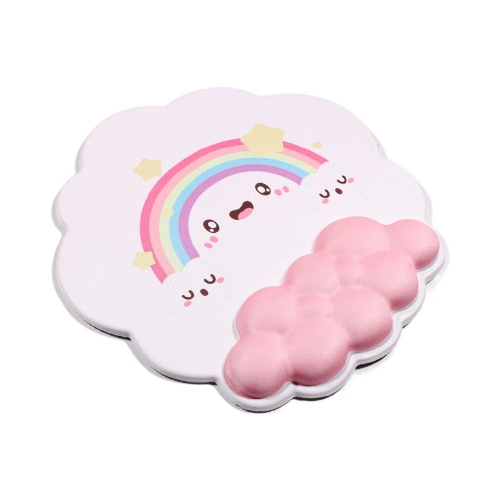 Cloud Shape Non-Slip Keyboard Mouse Pad Soft Ergonomic Wrist Rest Mice Mat Laptop Computer Home Office Memory Foam