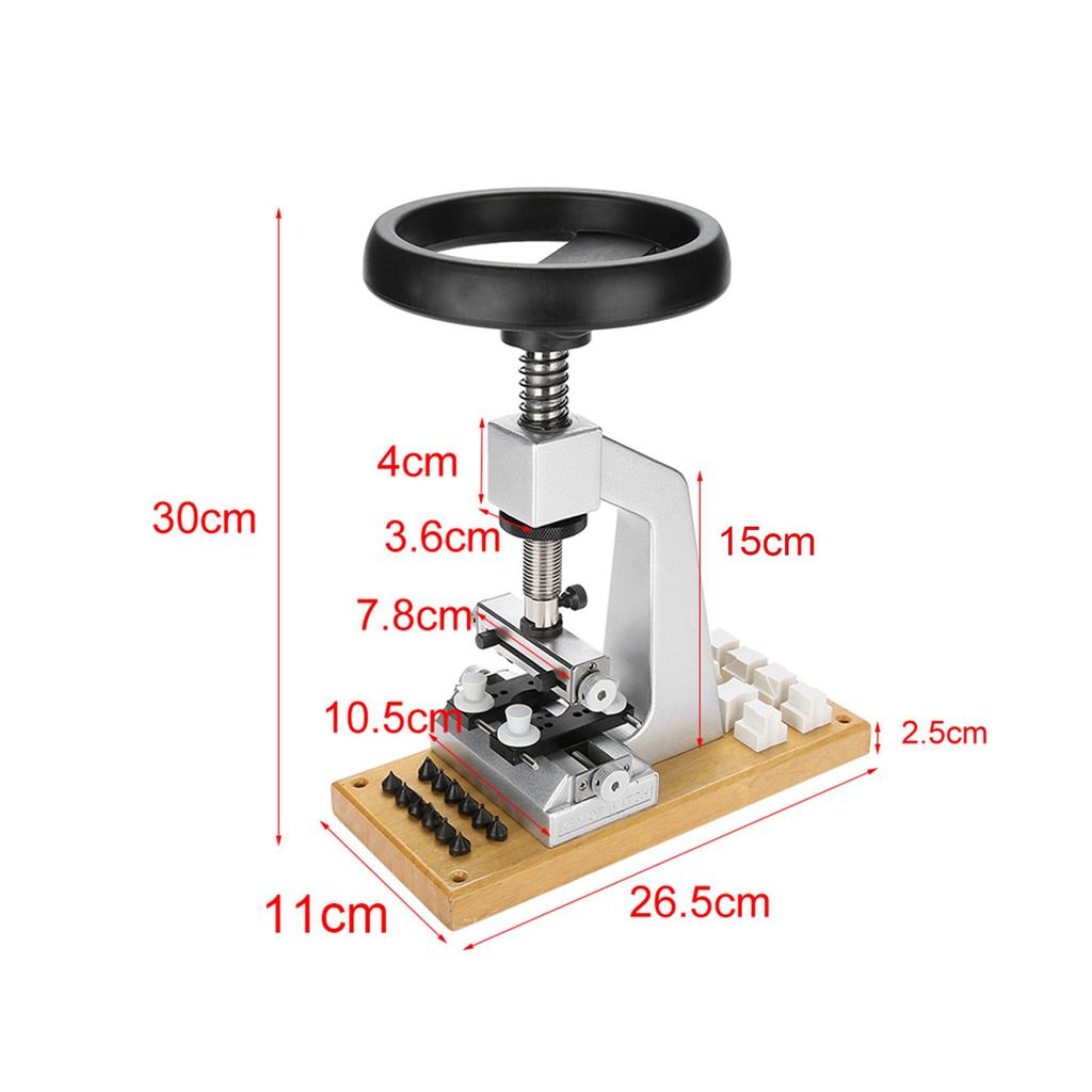 Otvírák na pouzdro na hodinky Náramkový otvírák na zadní stranu se 6 raznicemi