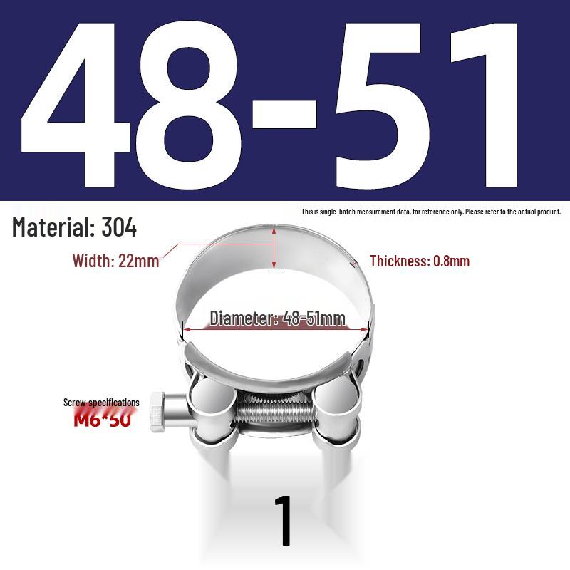 304 Stainless Steel Heavy Duty European Band Clamp for Water Pipe Fixation