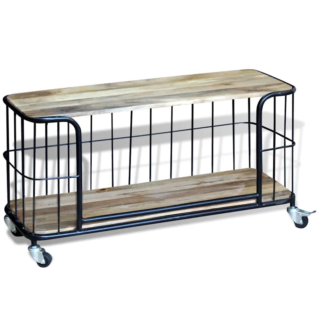 vidaXL TV-Schrank Massivholz Mango 100x40x45 cm braun